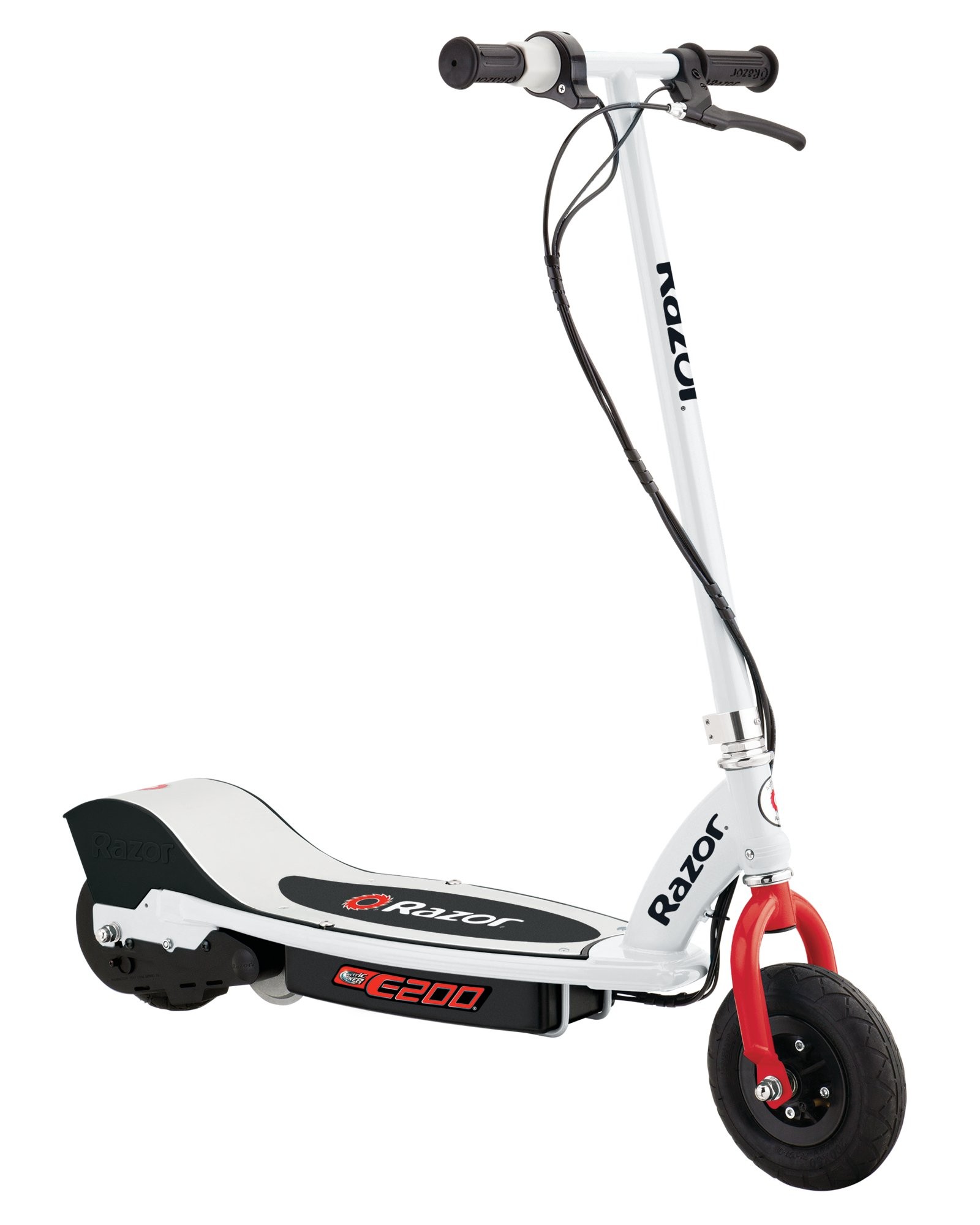 Get Quotations · Razor E200 Electric Scooter White Red