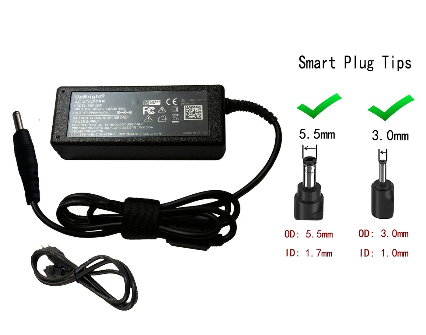 UpBright Global 19V 2 37A AC DC Adapter Replacement for Acer Aspire Liteon PA 1450 26 NSW N R PA Laptop Notebook PC 19VDC 2370mA 19 0V