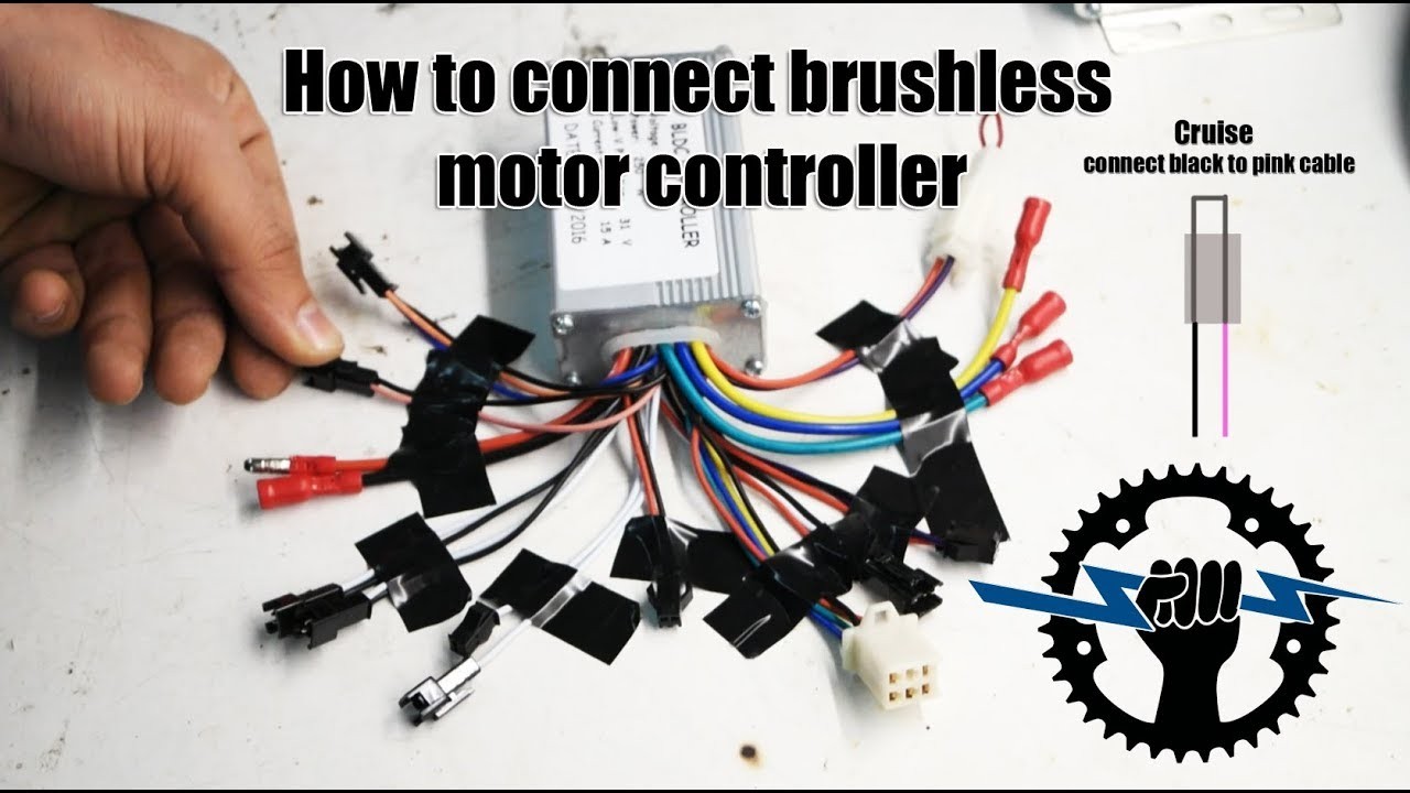 How to connect brushless motor controller wires 250W 36V Wire assemblies