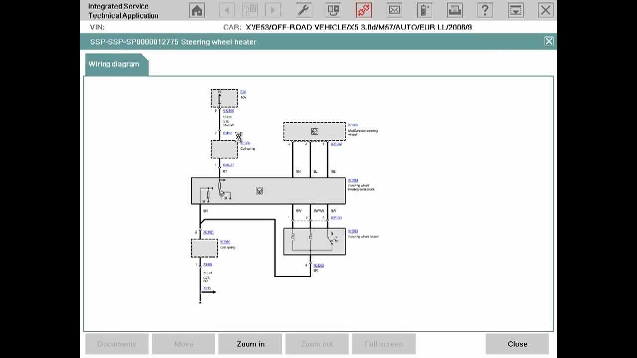 Wiring diagram function of BMW I ISID software