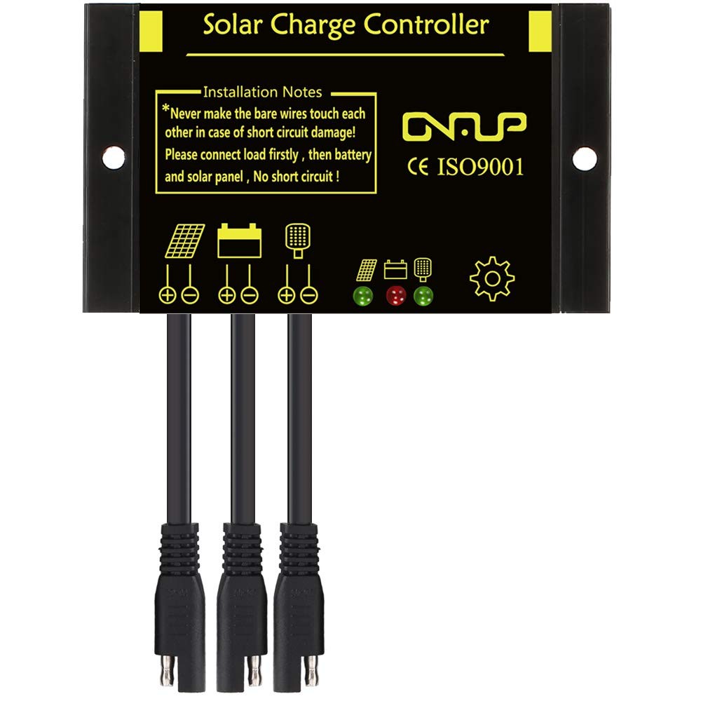 Amazon SUNER POWER Waterproof Solar Charge Controller Intelligent12V 24V Solar Panel Battery Regulator Garden & Outdoor