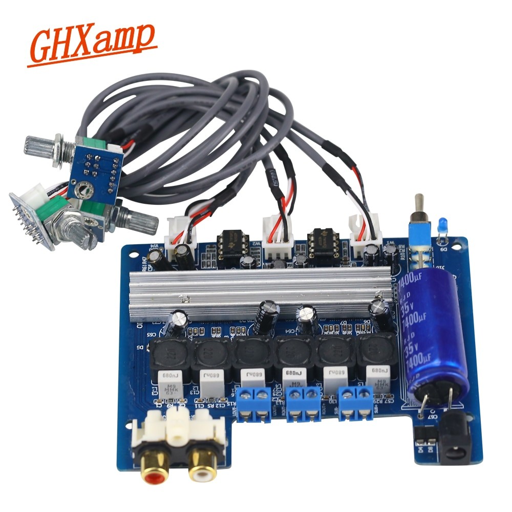 Ghxamp 2 1 Subwoofer Amplifier Audio Board TPA3116D2 50W 50W 100W Digital Power Amplifiers NE5532