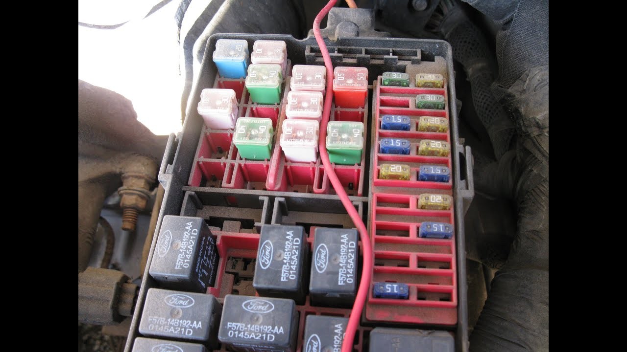 Fuse box locations on a 1997 2003 Ford F150