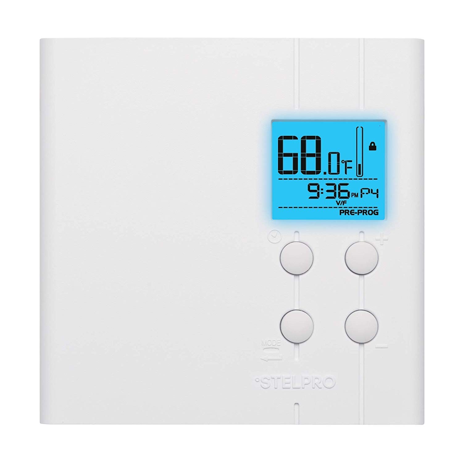 Stelpro STE402PWB Line Voltage Set Back 5 2 Day Multiple Programming Thermostat Wiring Options 120 208 240V from 150W to 4000W White Amazon