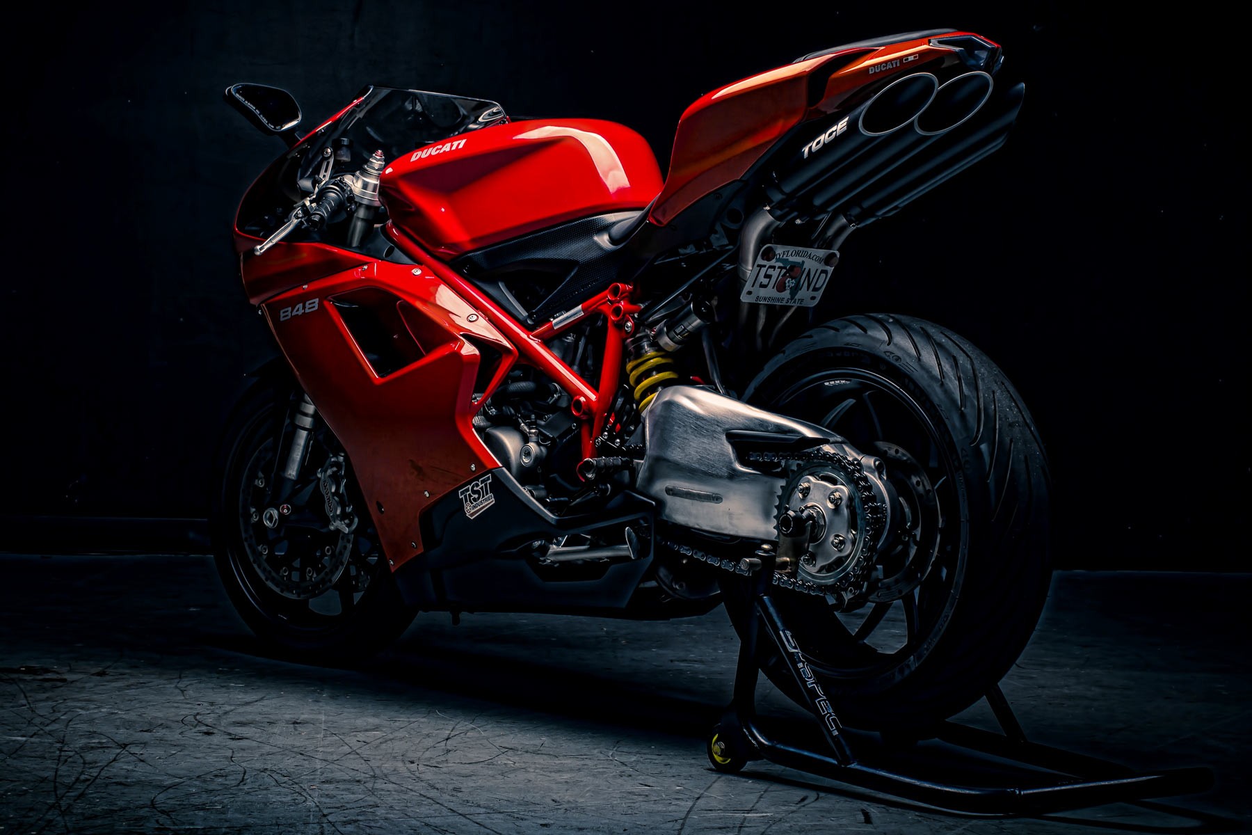 Professional photoshoot of a Ducati 848 performed by TST s own Director of graphy Marc
