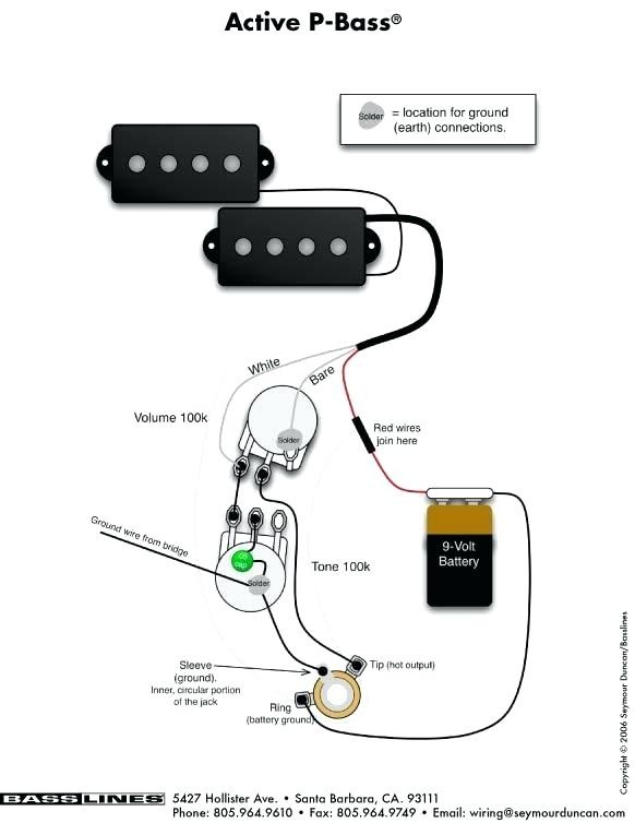 bass wiring diagram wiring diagram active bass pickup