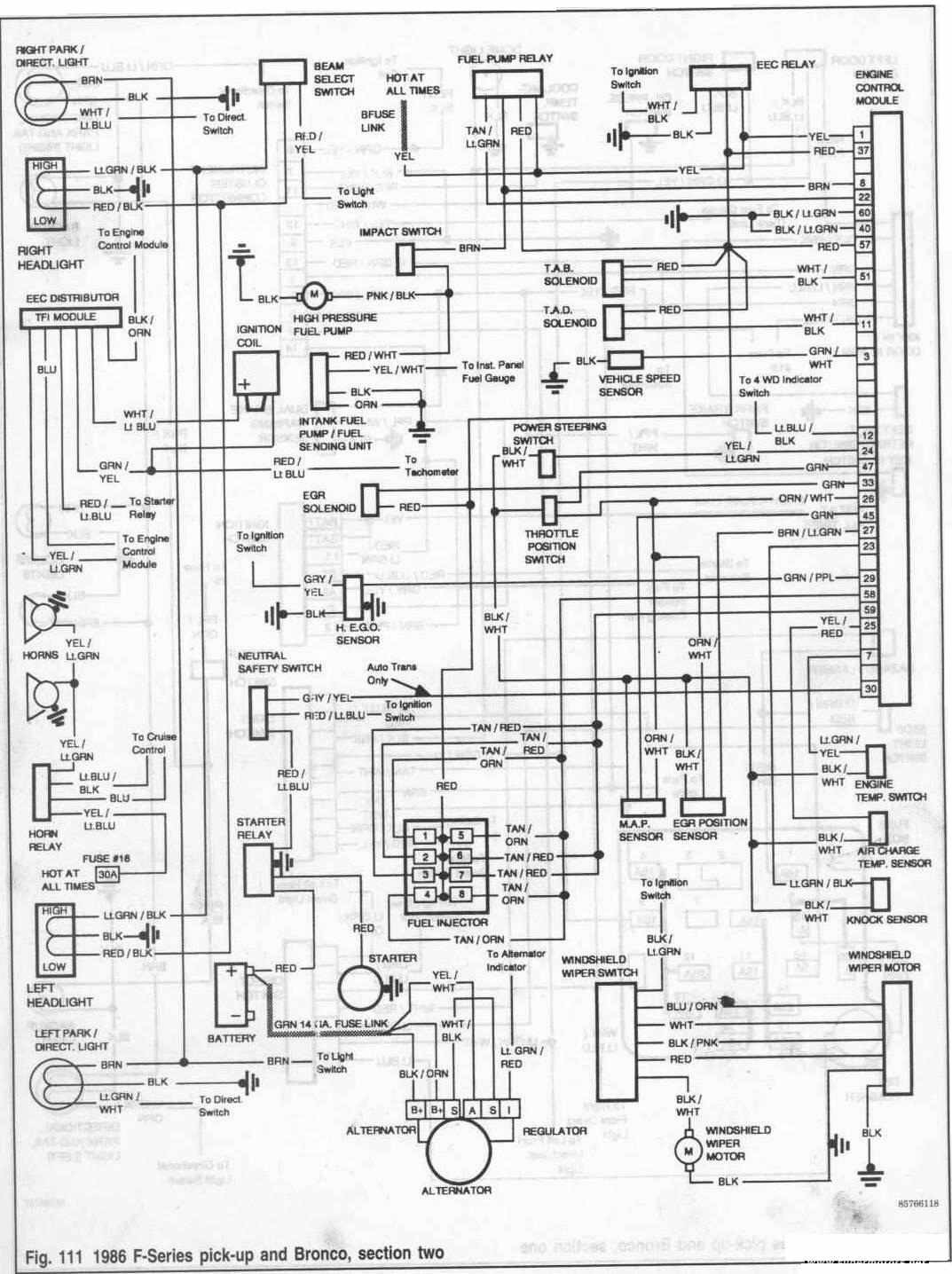 1986 ford bronco wiring diagram iXDzpdX