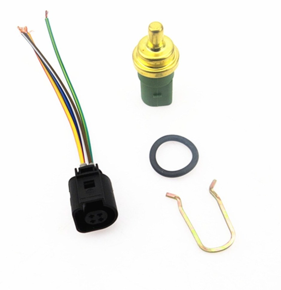 SCJYRXS Car Engine Coolant Water Temperature Sensor Plug For Golf Bora Passat B5 Beetle TT A4