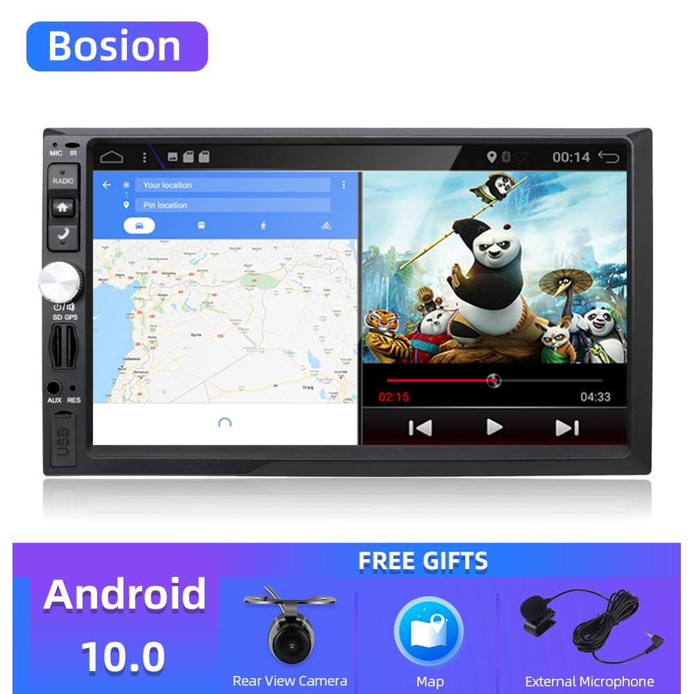 Bosion Android 10 0 7 inch Universal Car Stereo GPS Navigation 2 Din Radio AUX Bluetooth