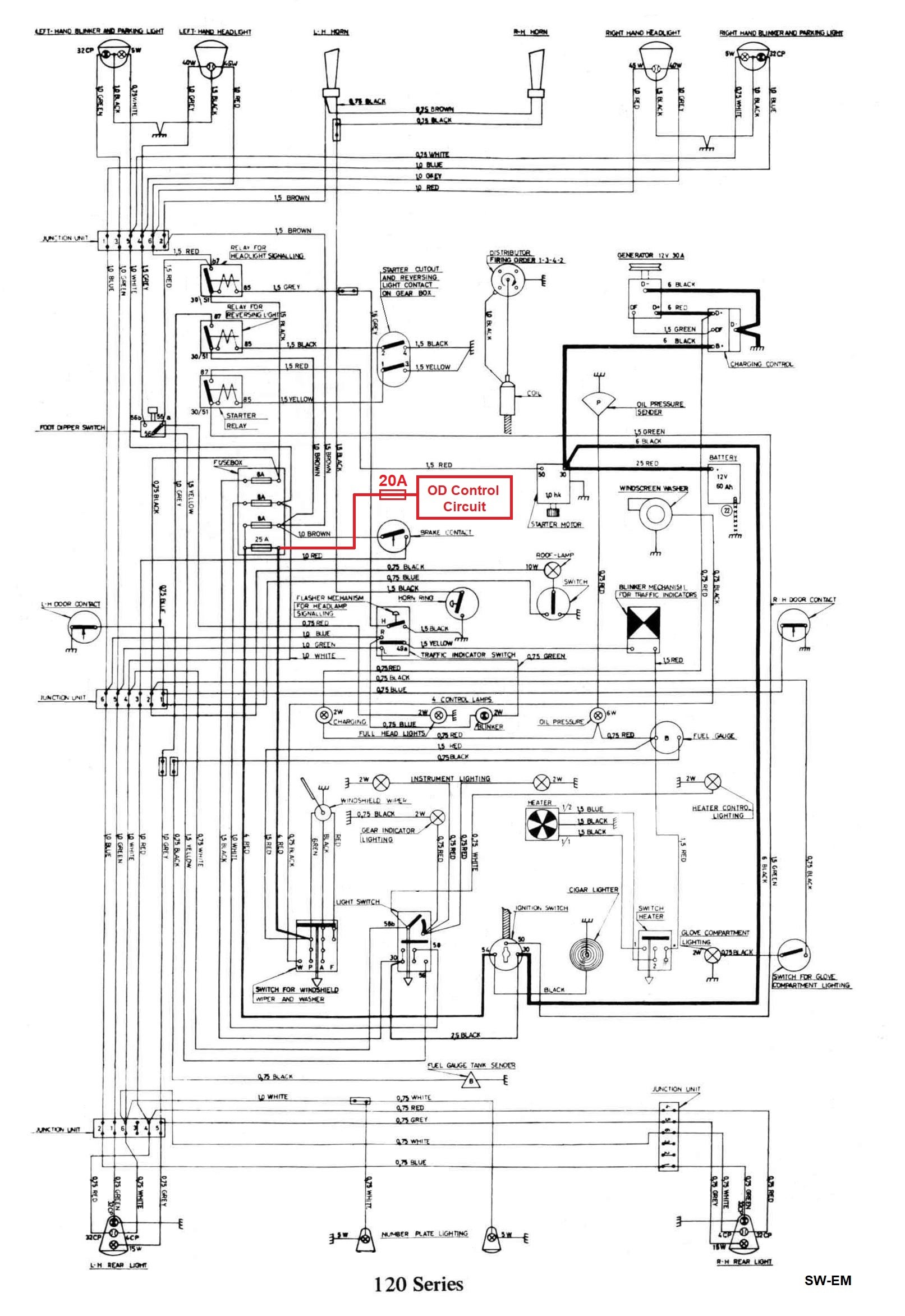 122S Wiring Diagram OD Fuse added