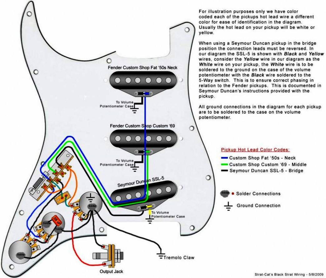 wiring diagram fender vintage noiseless copy stratocaster pickup new