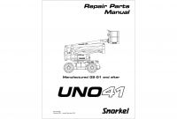 Snorkel Parts Manual atb-33e Dealer New Repair Parts Manual