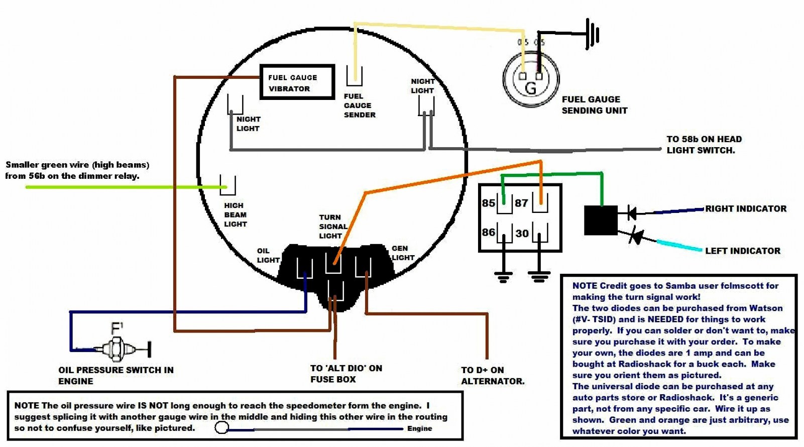 vdo gauges wiring diagrams fuel gauge diagram and schematics