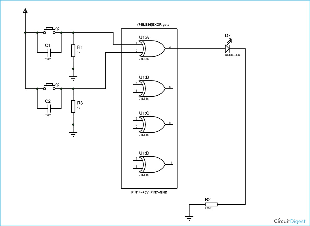 EXOR gate circuit diagram