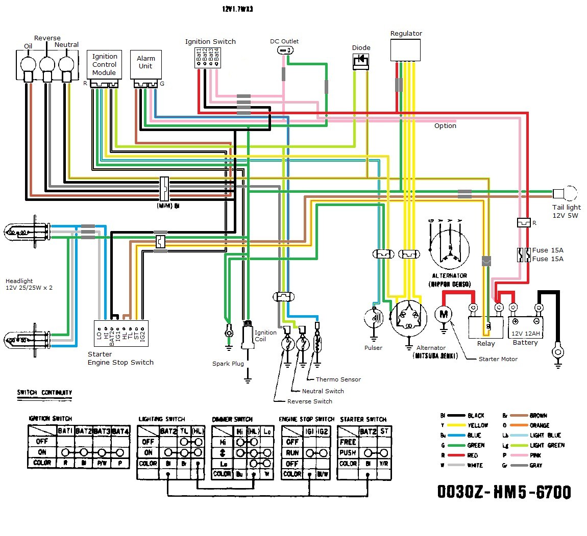 wiring diagram for 110cc atv