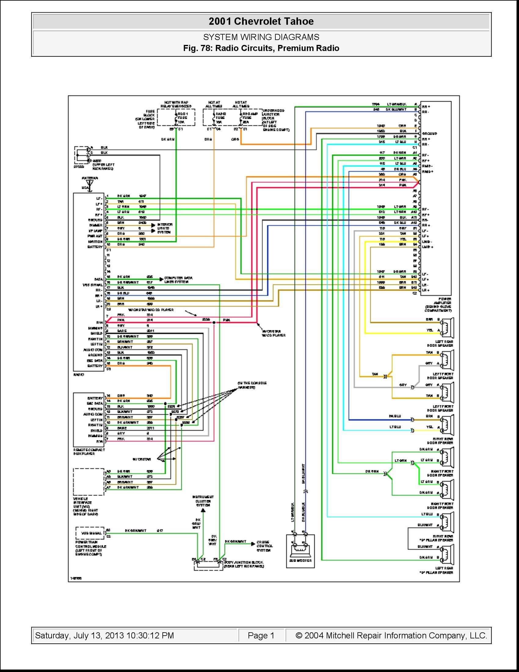 50 inspirational 2001 chevy radio wiring diagram