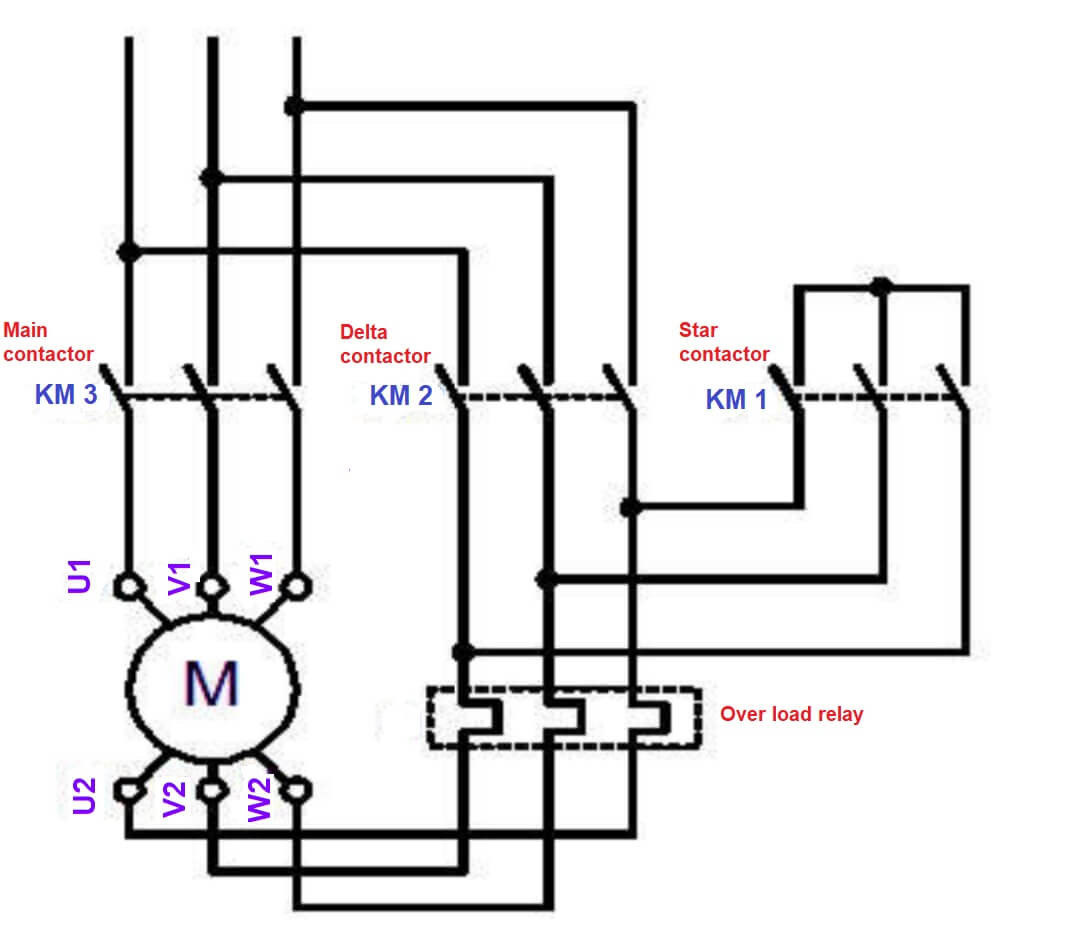 Wye Delta Wiring Diagram Motor New Star Delta Starter? Working Principle,theory, Circuit Diagram