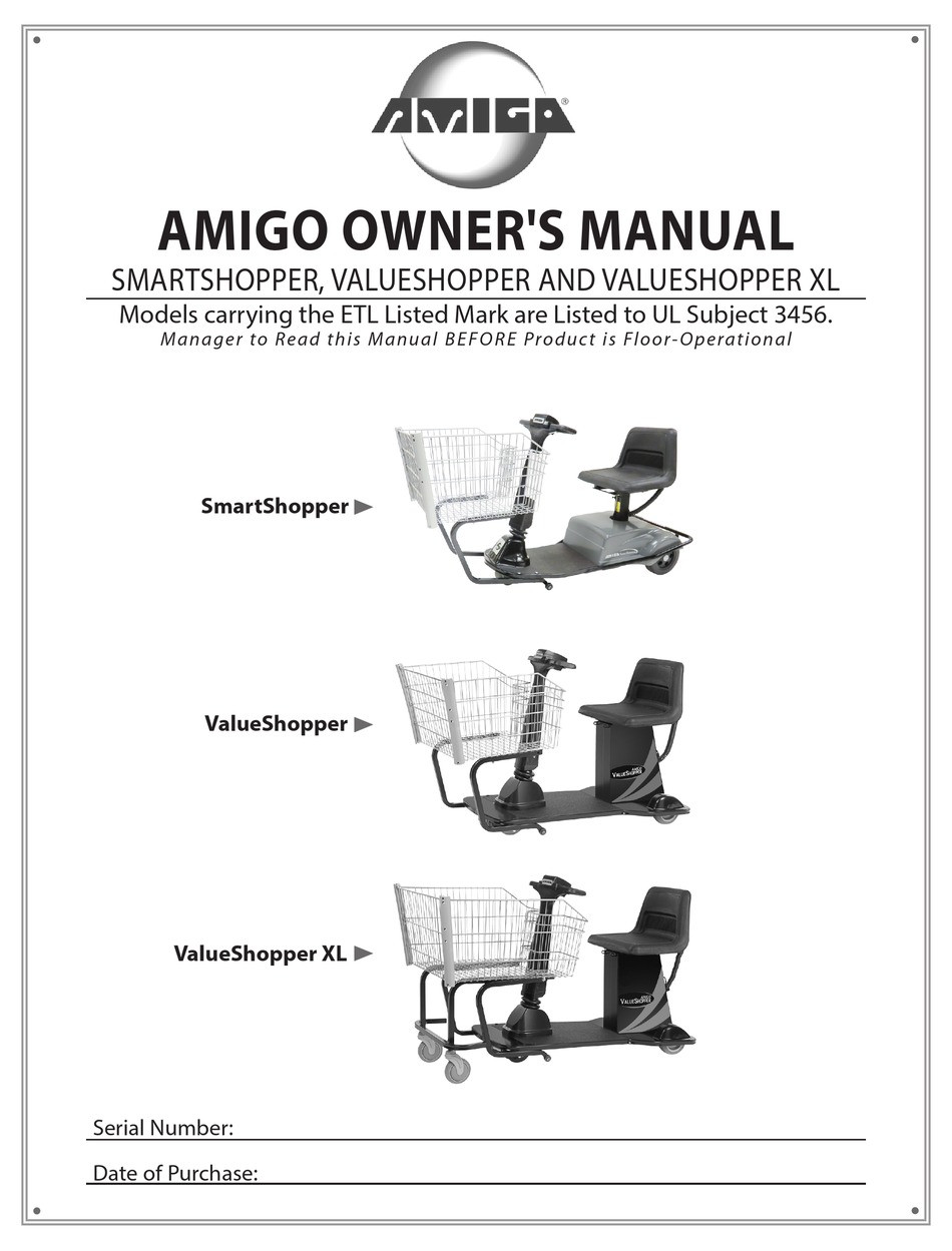 Amigo Smart Shopper Wiring Diagram Elegant Amigo Smartshopper Owner's Manual Pdf Download Manualslib